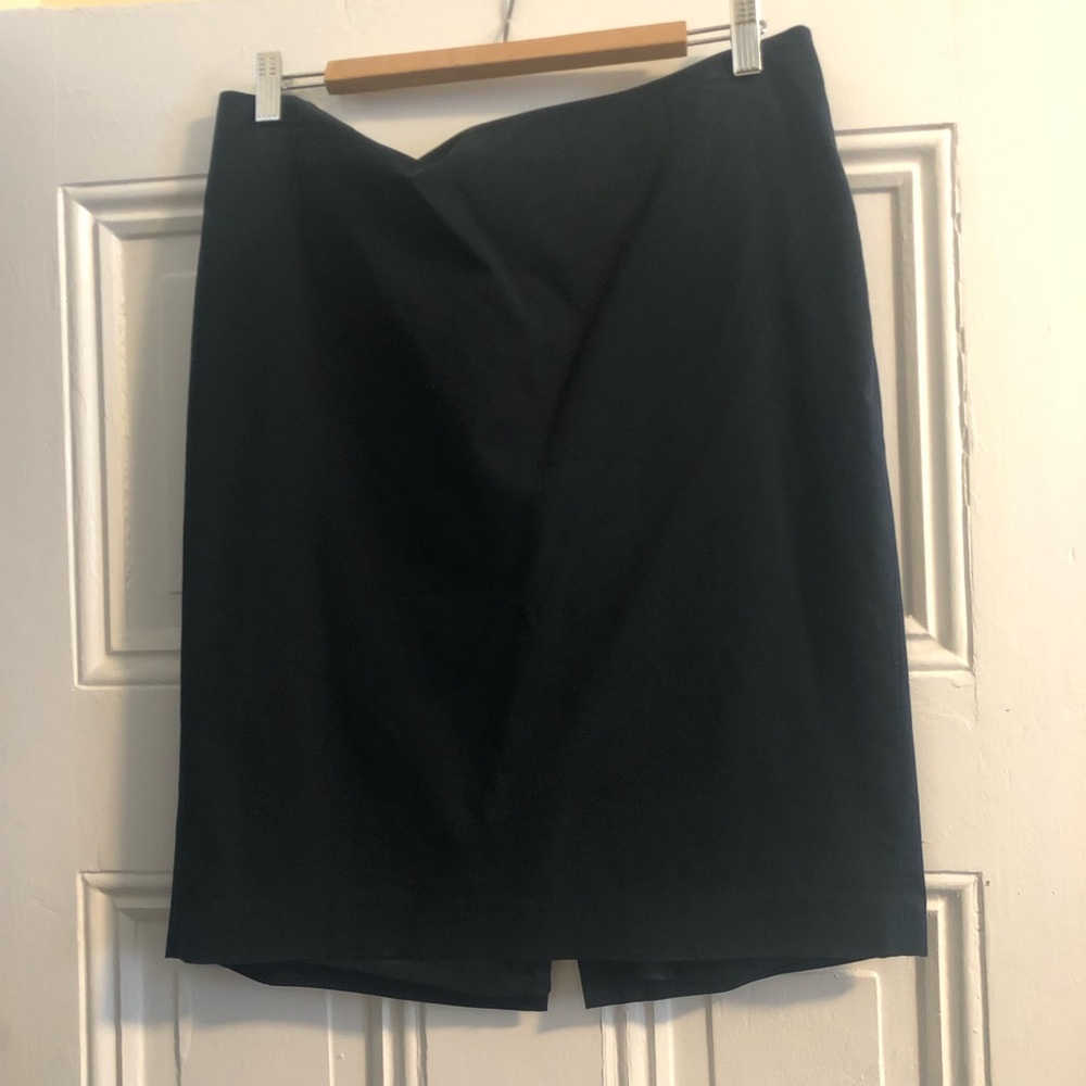 Simple charcoal gray a-line skirt